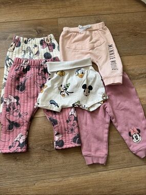 Disney Pink & Cream Minnie and Mickey Kids Bottoms Bundle